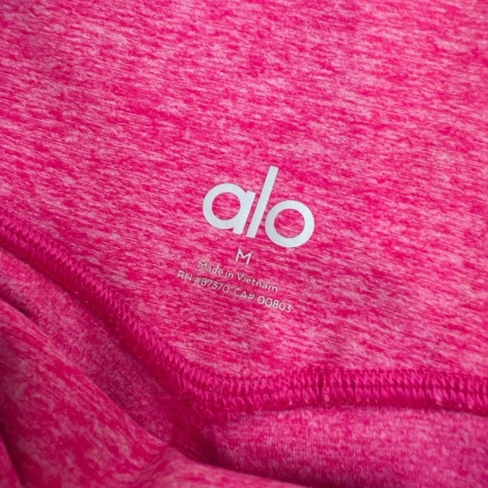 Alo Yoga Alosoft High Waisted 7/8 Highlight Legging Neon Pink Heather Medium